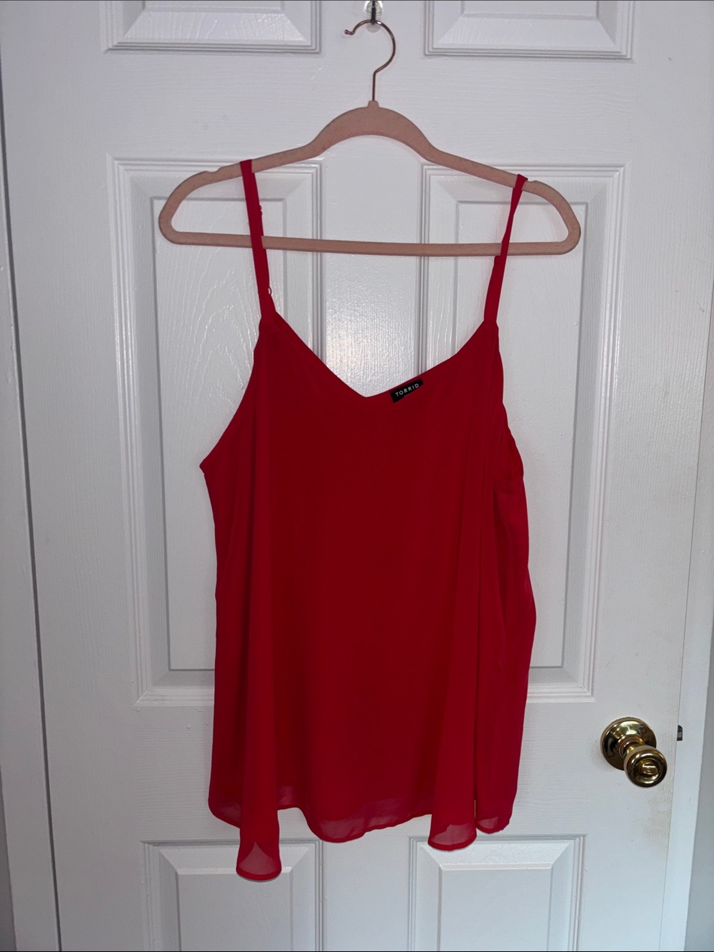 Plus Size Red Swing Tank